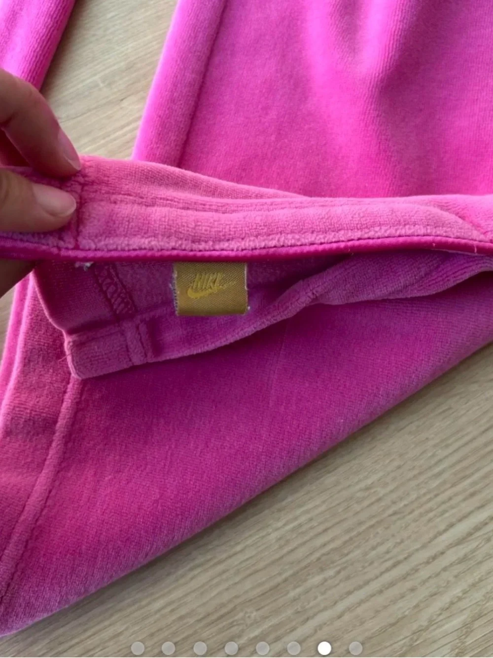 Nike y2k pink velour sweatpants